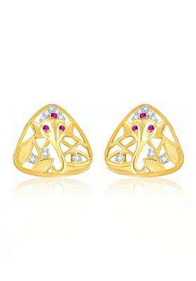 Triangular Studs Earrings for Women | Traditional Temple Jewellery for Wedding & Festive Wear | Gift for Her