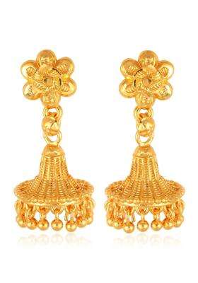 Floral Jhumkas Earrings for Women | Traditional Temple Jewellery for Wedding & Festive Wear | Gift for Her