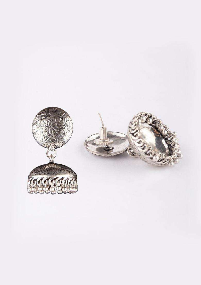Silver-Plated Temple Jewellery Set for Women | Traditional Temple Jewellery for Wedding & Festive Wear | Gift for Her - Indya