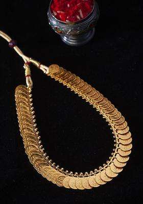 Gold-Plated Lakshmi Haar Handcrafted Statement Necklace for Women | Traditional Temple Jewellery for Wedding & Festive Wear | Gift for Her