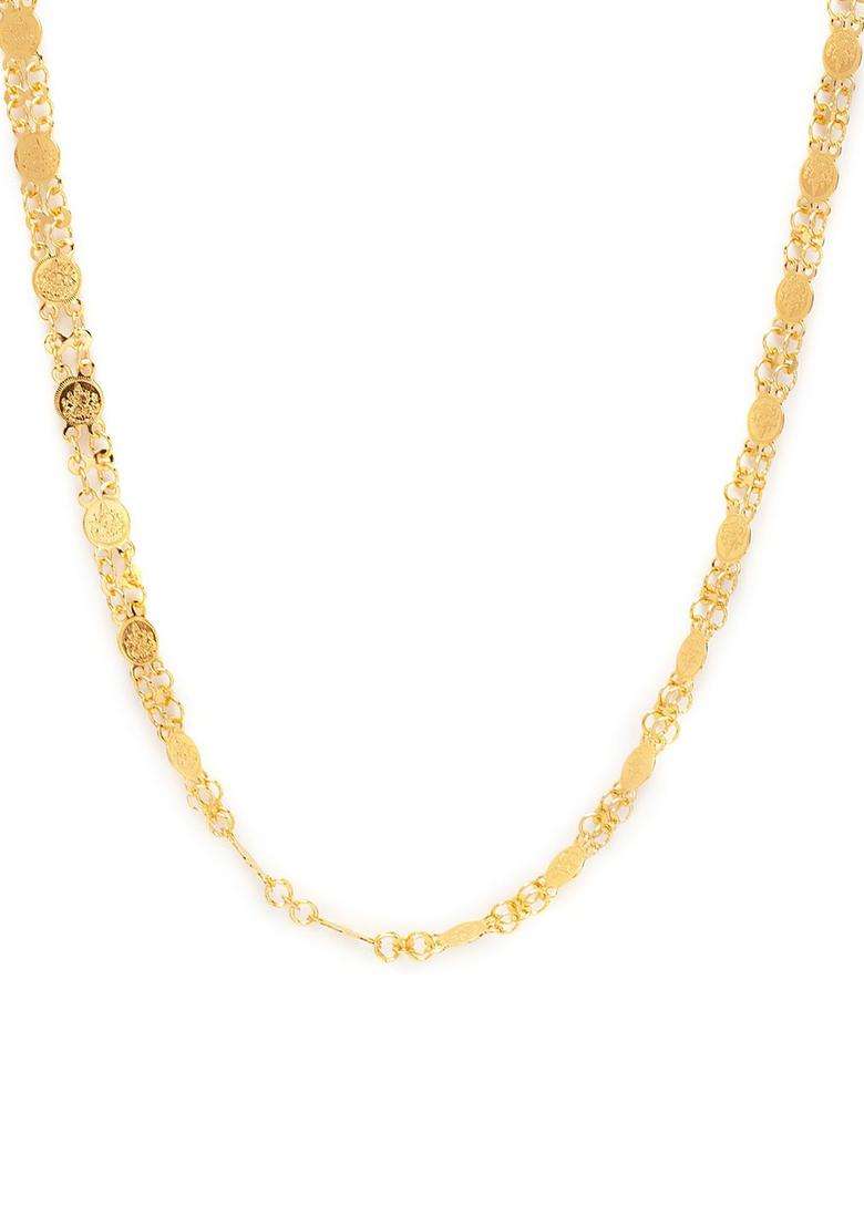 Gold-Plated Handcrafted Lakshmi Haar Necklace for Women | Traditional Temple Jewellery for Wedding & Festive Wear | Gift for Her - Indya