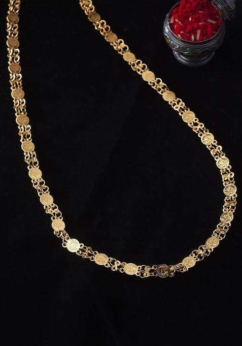 Gold-Plated Handcrafted Lakshmi Haar Necklace for Women | Traditional Temple Jewellery for Wedding & Festive Wear | Gift for Her