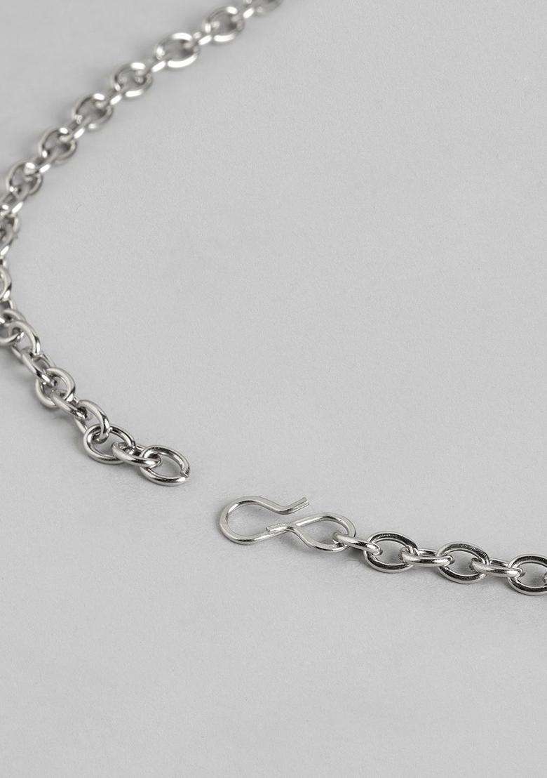 Silver-Plated Temple Pendant with Chain for Men & Women | Stylish Party & Everyday Wear | Festive Gift - Indya