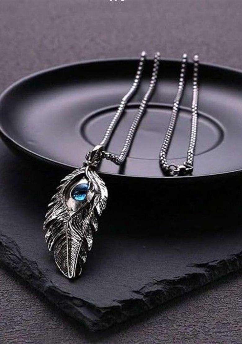 Silver-Plated Pendants with Chains for Men | Stylish Party & Everyday Wear | Gift for Him - Indya