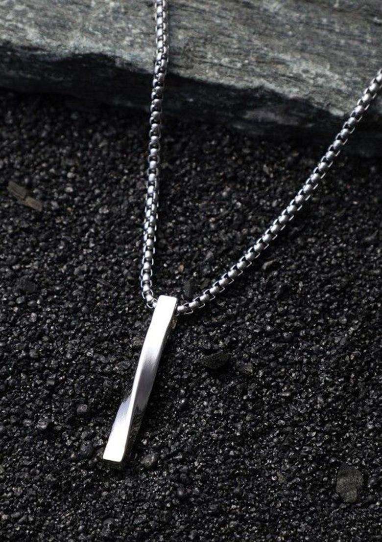 Silver-Plated Pendants with Chains for Men | Stylish Party & Everyday Wear | Gift for Him - Indya