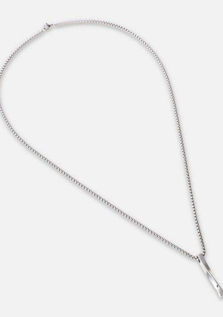 Silver-Plated Pendants with Chains for Men | Stylish Party & Everyday Wear | Gift for Him - Indya