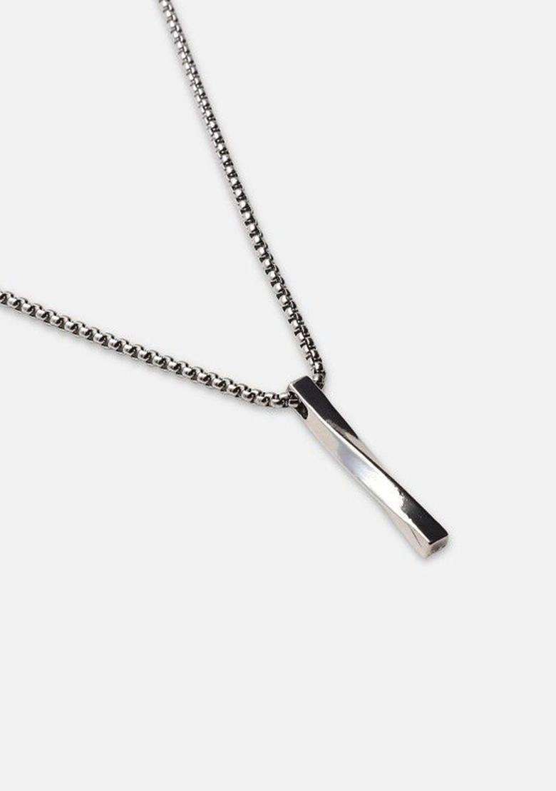 Silver-Plated Pendants with Chains for Men | Stylish Party & Everyday Wear | Gift for Him - Indya