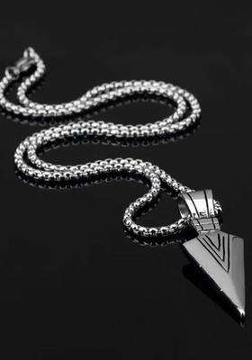 Silver-Plated Pendants with Chains for Men | Stylish Party & Everyday Wear | Gift for Him