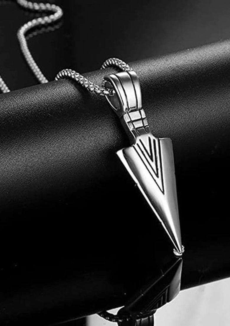 Silver-Plated Pendants with Chains for Men | Stylish Party & Everyday Wear | Gift for Him - Indya