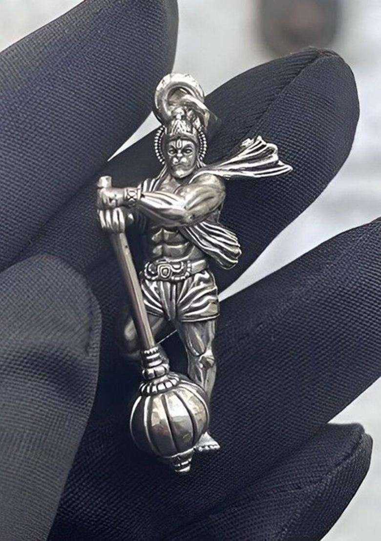 Silver-Plated Pendants with Chains for Men | Stylish Party & Everyday Wear | Gift for Him - Indya