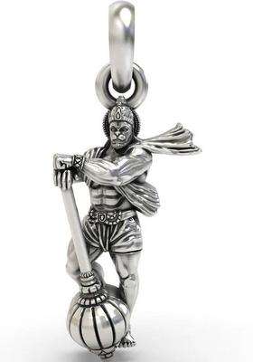 Silver-Plated Pendant for Men & Women | Traditional Temple Jewellery for Wedding & Festive Wear | Festive Gift
