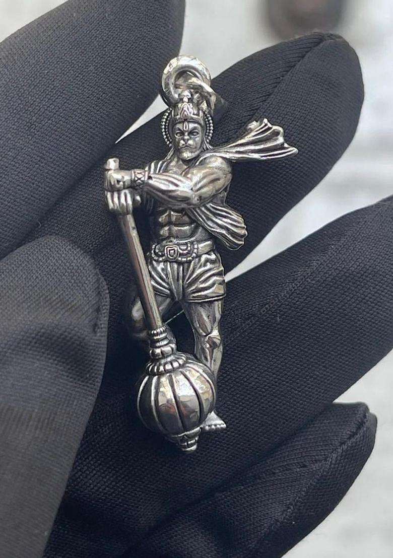 Silver-Plated Pendant for Men & Women | Traditional Temple Jewellery for Wedding & Festive Wear | Festive Gift - Indya