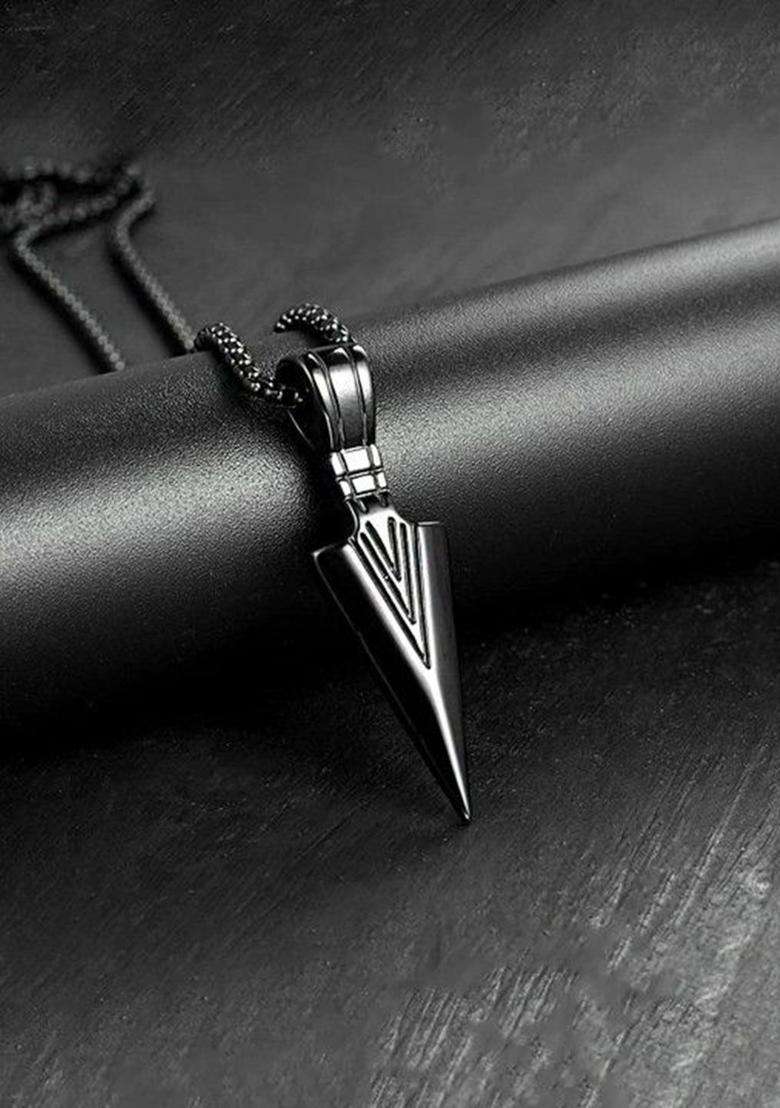 Silver-Plated Pendants with Chains for Men | Stylish Party & Everyday Wear | Gift for Him - Indya