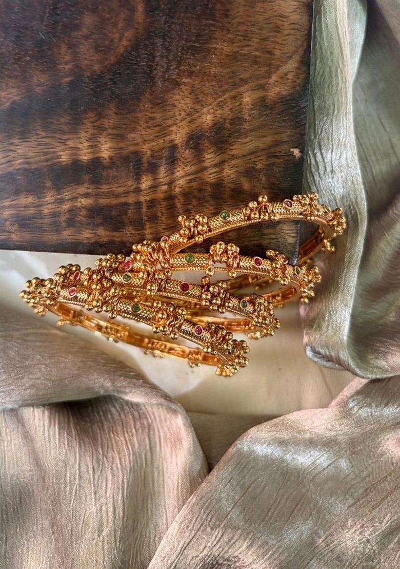 Bangle for Women | Traditional Temple Jewellery for Wedding & Festive Wear | Gift for Her - Indya