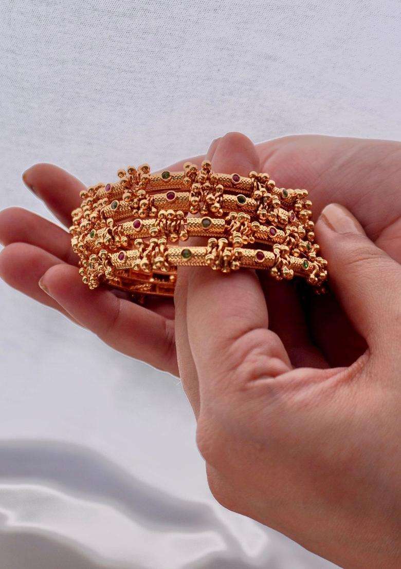 Bangle for Women | Traditional Temple Jewellery for Wedding & Festive Wear | Gift for Her - Indya