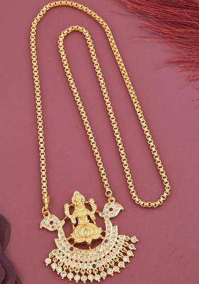 Gold-Plated Brass Necklace for Men & Women | Stylish Party & Everyday Wear | Festive Gift