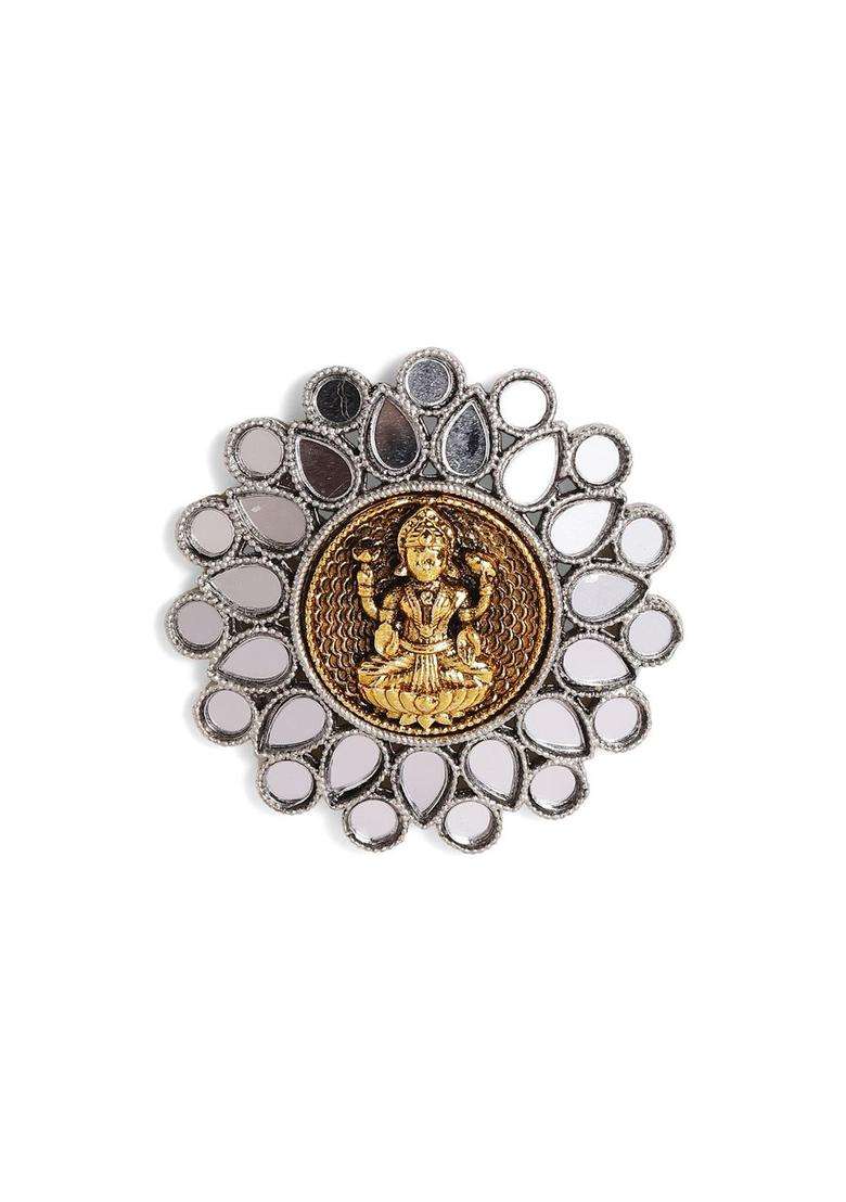 Silver-Plated Contemporary Studs Earrings for Women | Traditional Temple Jewellery for Wedding & Festive Wear | Gift for Her - Indya