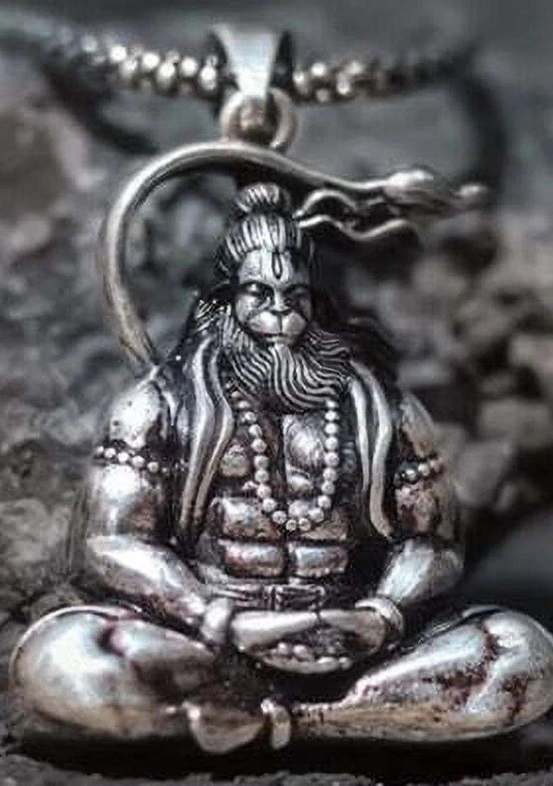 Stainless Steel Temple Pendant with Chain for Men & Women | Traditional Temple Jewellery for Wedding & Festive Wear | Festive Gift - Indya