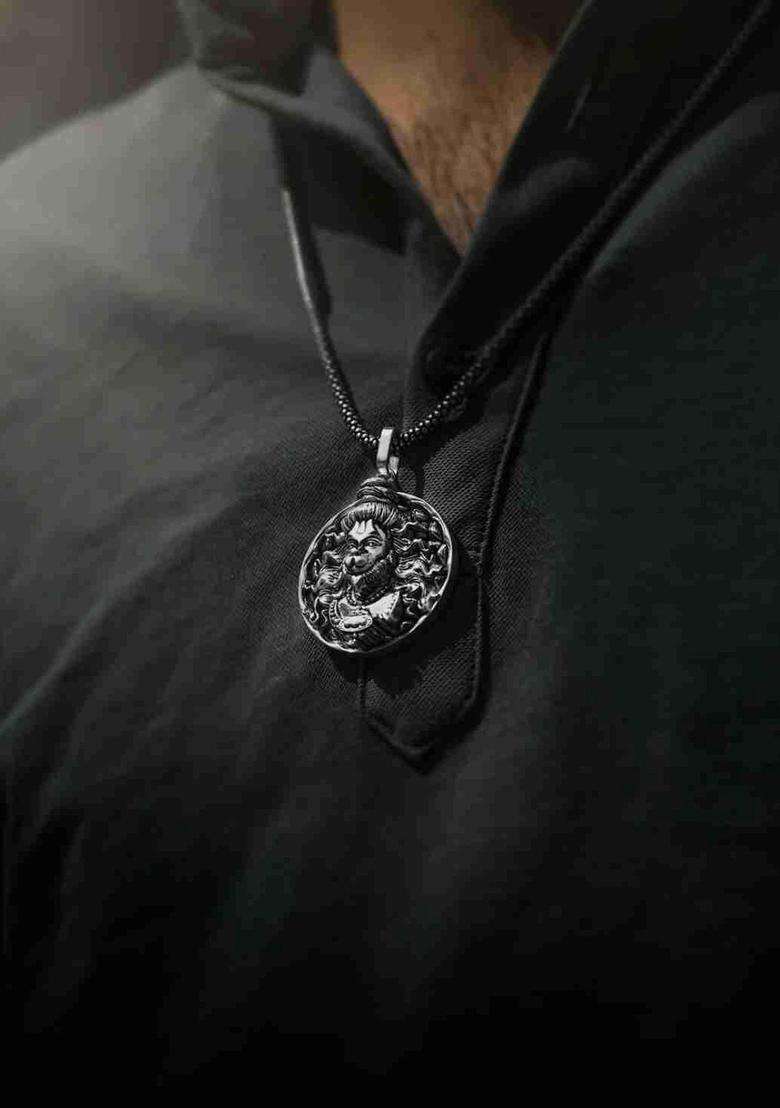 Stainless Steel Temple Pendant with Chain for Men & Women | Traditional Temple Jewellery for Wedding & Festive Wear | Festive Gift - Indya