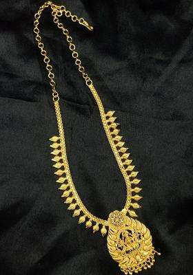 Copper Gold-Plated Temple Necklace for Women | Traditional Temple Jewellery for Wedding & Festive Wear | Gift for Her