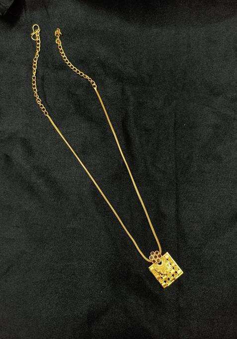 Copper Gold-Plated Temple Necklace for Women | Traditional Temple Jewellery for Wedding & Festive Wear | Gift for Her
