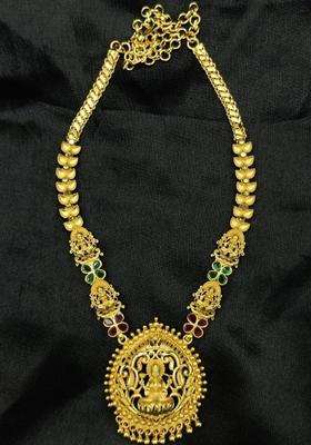 Copper Gold-Plated Cubic Zirconia for Women | Traditional Temple Jewellery for Wedding & Festive Wear | Gift for Her
