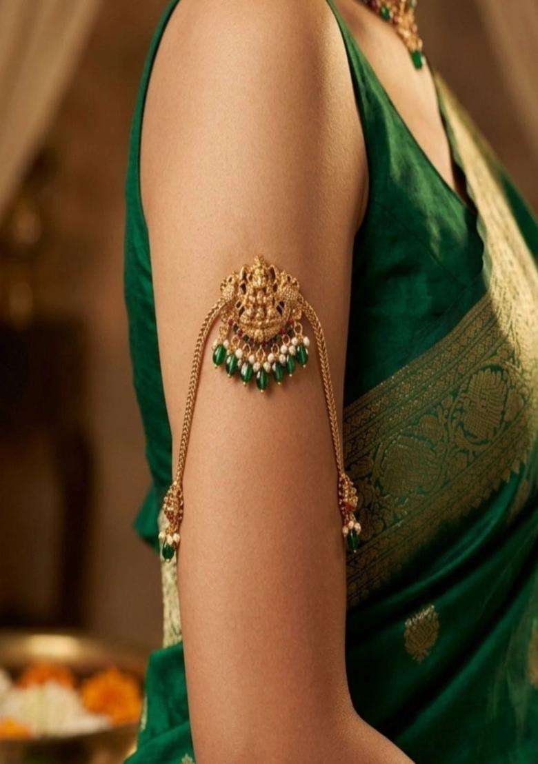 Gold-Plated Temple Bangle for Women | Traditional Temple Jewellery for Wedding & Festive Wear | Gift for Her - Indya