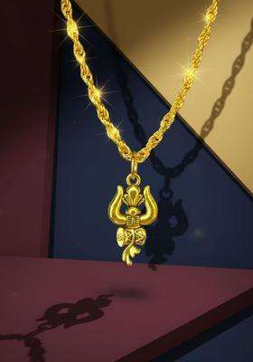 Silver-Plated Contemporary Pendants with Chains for Men & Women | Traditional Temple Jewellery for Wedding & Festive Wear | Festive Gift