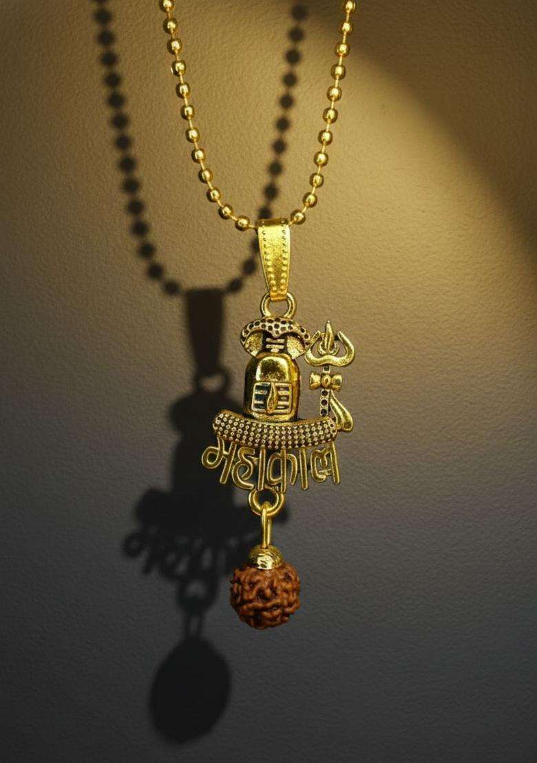 Silver-Plated Contemporary Pendants with Chains for Men & Women | Traditional Temple Jewellery for Wedding & Festive Wear | Festive Gift - Indya
