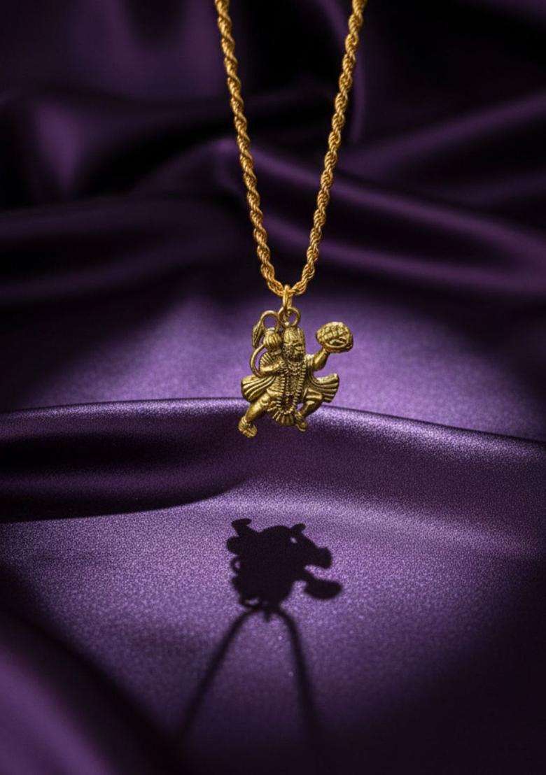 Geometric Pendants with Chains for Men & Women | Traditional Temple Jewellery for Wedding & Festive Wear | Festive Gift - Indya
