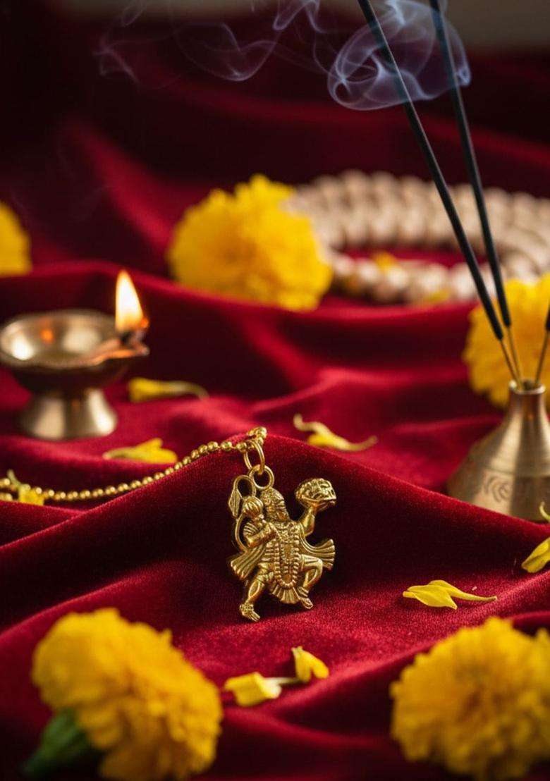 Geometric Pendants with Chains for Men & Women | Traditional Temple Jewellery for Wedding & Festive Wear | Festive Gift - Indya
