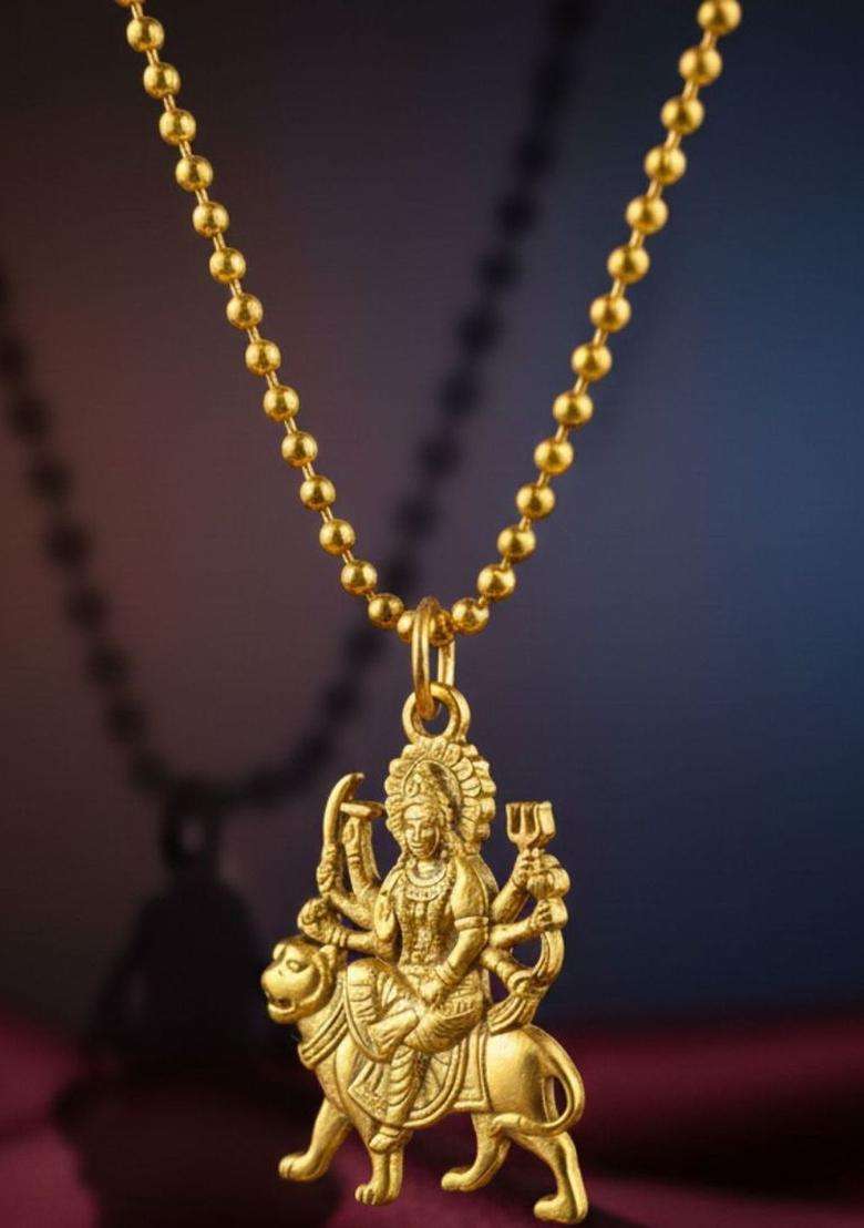 Quirky Pendants with Chains for Men & Women | Traditional Temple Jewellery for Wedding & Festive Wear | Festive Gift - Indya
