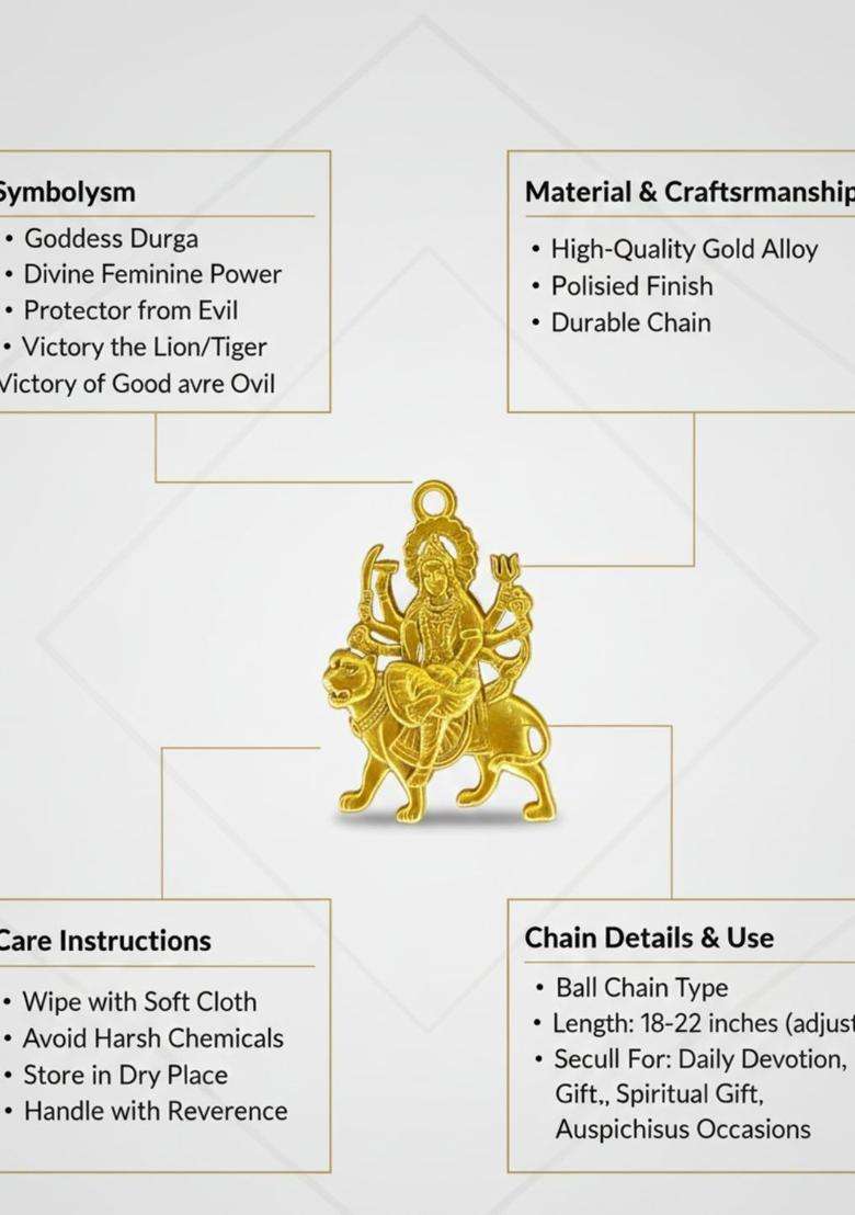 Quirky Pendants with Chains for Men & Women | Traditional Temple Jewellery for Wedding & Festive Wear | Festive Gift - Indya
