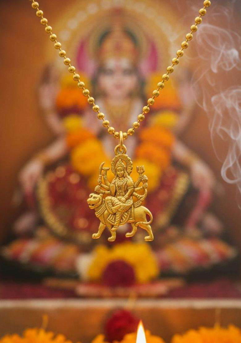 Quirky Pendants with Chains for Men & Women | Traditional Temple Jewellery for Wedding & Festive Wear | Festive Gift - Indya