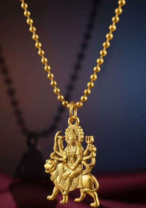 Quirky Pendants with Chains for Men & Women | Traditional Temple Jewellery for Wedding & Festive Wear | Festive Gift