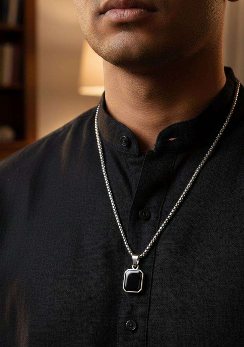 Geometric Pendants with Chains for Men & Women | Stylish Party & Everyday Wear | Festive Gift - Indya