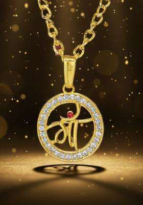 Circular Pendants with Chains for Men & Women | Traditional Temple Jewellery for Wedding & Festive Wear | Festive Gift
