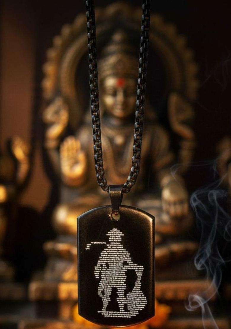 Geometric Pendants with Chains for Men & Women | Traditional Temple Jewellery for Wedding & Festive Wear | Festive Gift - Indya