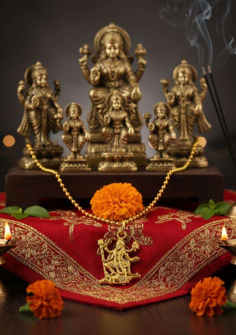 Quirky Pendants with Chains for Men & Women | Traditional Temple Jewellery for Wedding & Festive Wear | Festive Gift - Indya