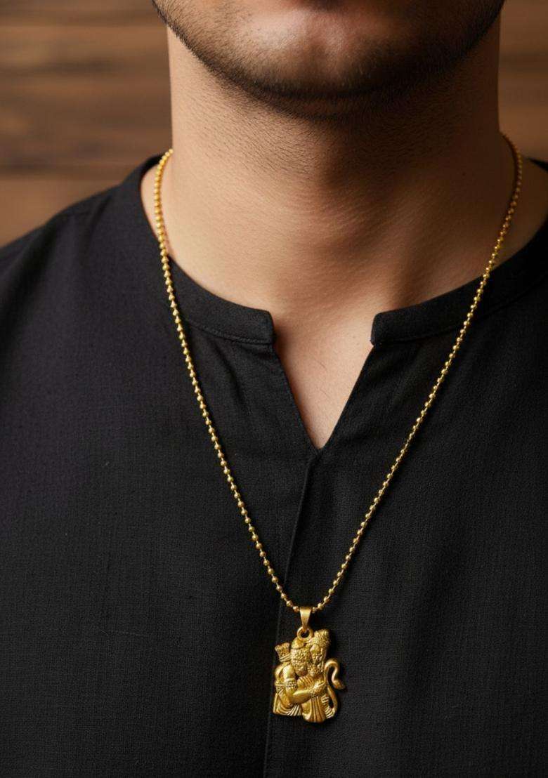 Quirky Pendants with Chains for Men & Women | Traditional Temple Jewellery for Wedding & Festive Wear | Festive Gift - Indya