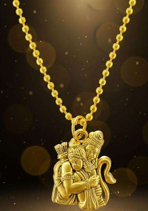 Quirky Pendants with Chains for Men & Women | Traditional Temple Jewellery for Wedding & Festive Wear | Festive Gift