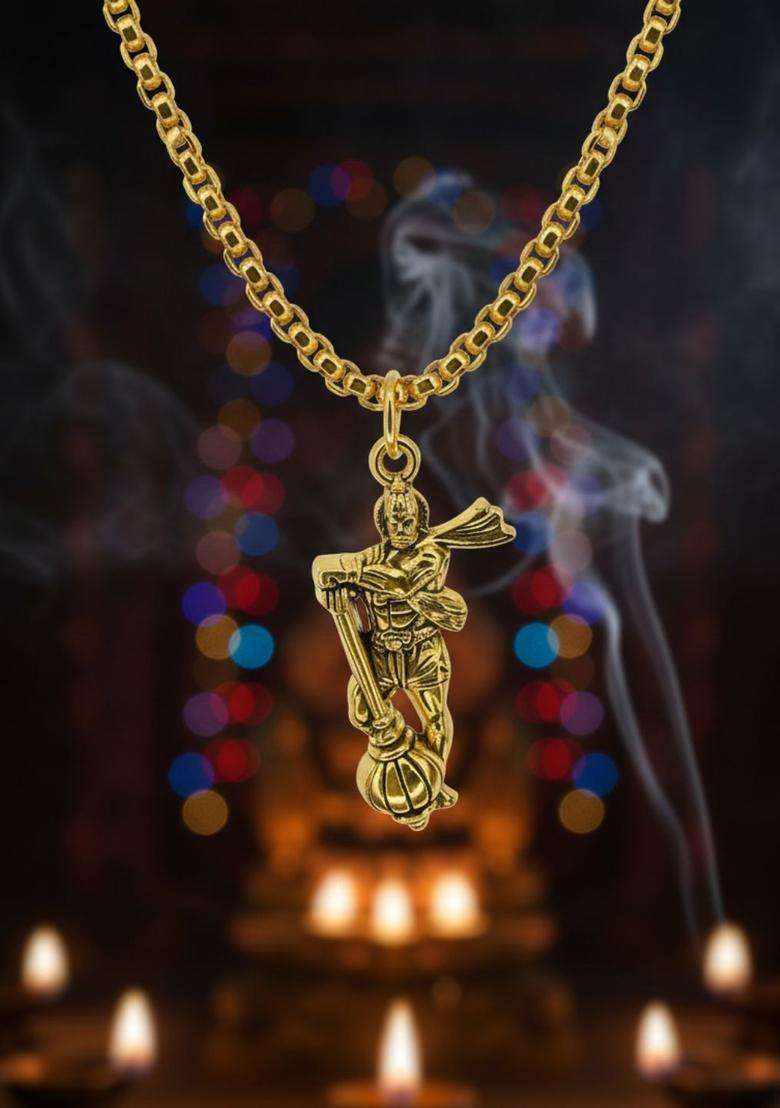 Quirky Pendants with Chains for Men & Women | Traditional Temple Jewellery for Wedding & Festive Wear | Festive Gift - Indya