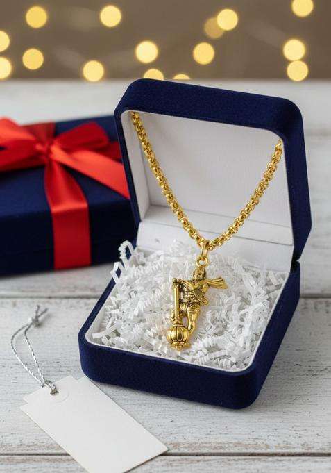Quirky Pendants with Chains for Men & Women | Traditional Temple Jewellery for Wedding & Festive Wear | Festive Gift