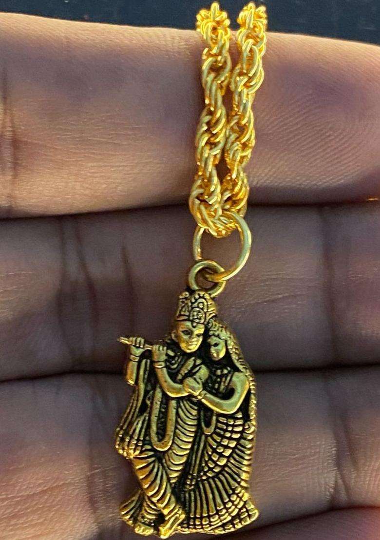 Pendants with Chains for Men & Women | Traditional Temple Jewellery for Wedding & Festive Wear | Festive Gift - Indya