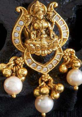 Gold-Plated Contemporary Drop Earrings for Women | Traditional Temple Jewellery for Wedding & Festive Wear | Gift for Her