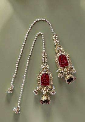 Gold-Plated Geometric Jhumkas Earrings for Women | Traditional Temple Jewellery for Wedding & Festive Wear | Gift for Her