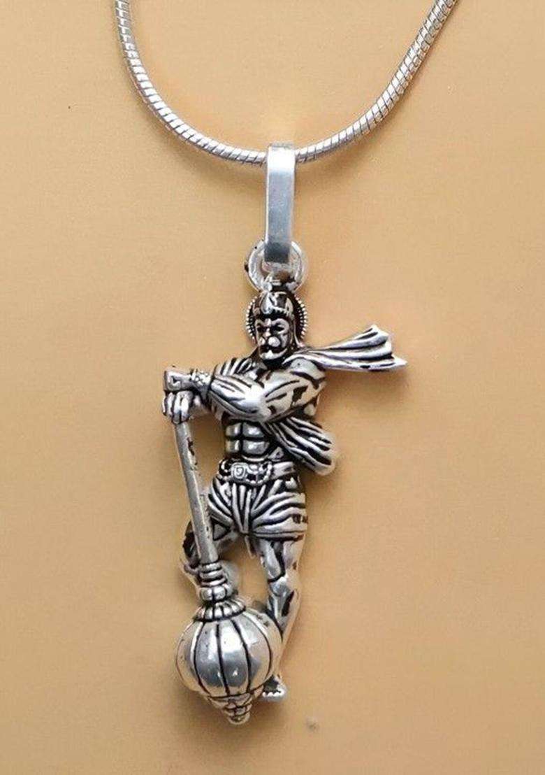 Silver-Plated Contemporary Pendants with Chains for Men | Stylish Party & Everyday Wear | Gift for Him - Indya