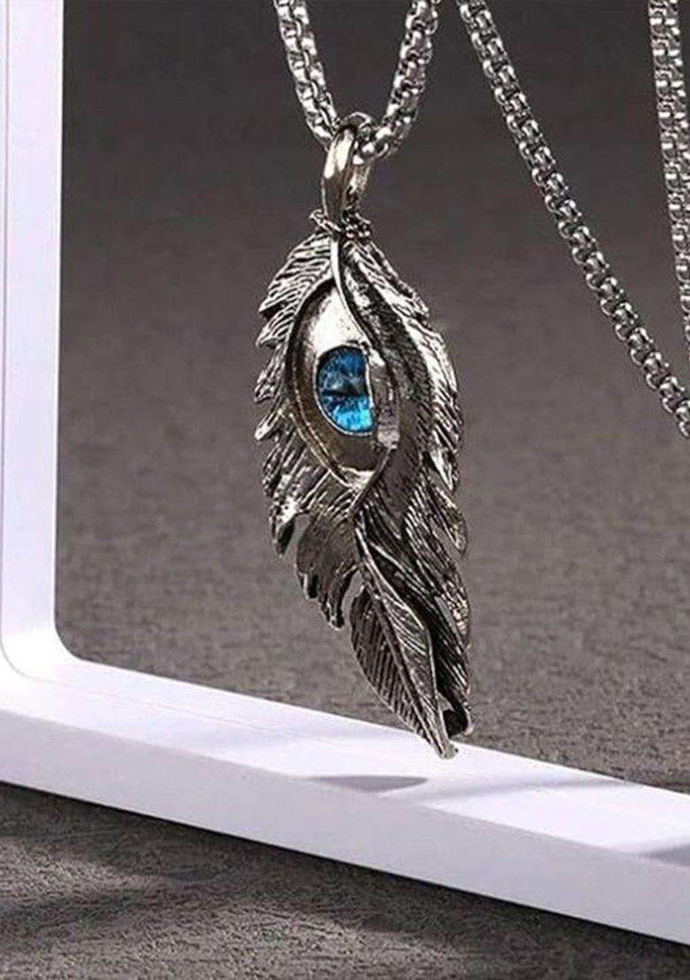 Silver-Plated Contemporary Pendants with Chains for Men | Stylish Party & Everyday Wear | Gift for Him - Indya
