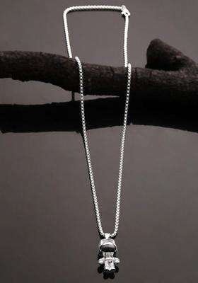 Silver-Plated Contemporary Pendants with Chains for Men | Stylish Party & Everyday Wear | Gift for Him