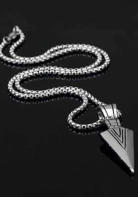 Silver-Plated Contemporary Pendants with Chains for Men | Stylish Party & Everyday Wear | Gift for Him